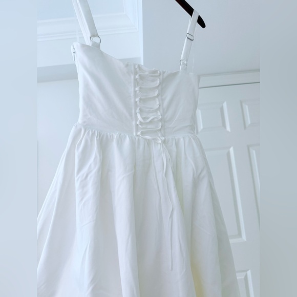 HOUSE OF CB 'Kelly' White Corset Midi Sundress size M/ Cup A-C NWOT - Picture 5 of 8
